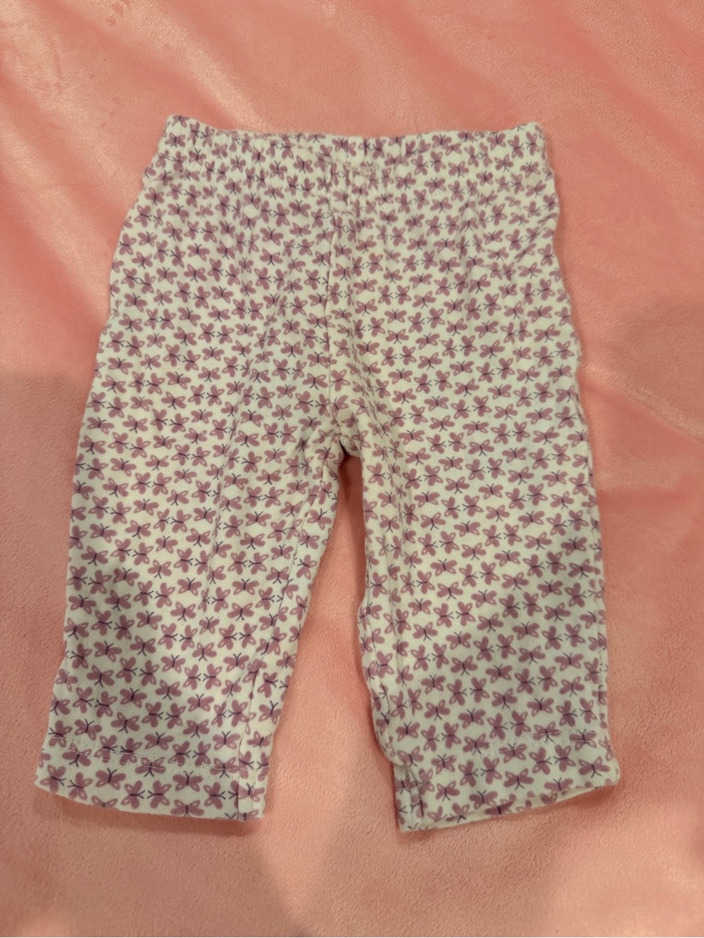 child of mine carters purple butterfly print baby girl leggings